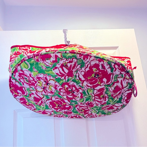 Lilly Pulitzer NWOT LuckyCharms 🌺 🐝 Pink & Green Cooler Bag Beverage Holder 🩷 💚 - Picture 4 of 10